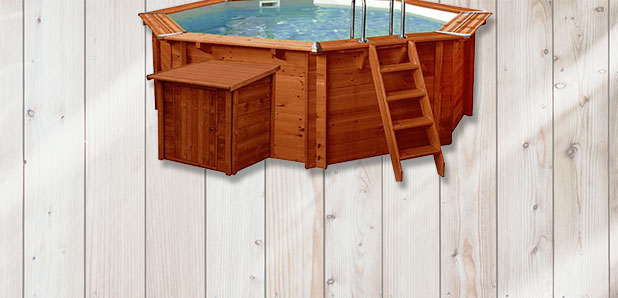 Ein Poolkescher in einem Swimmingpool