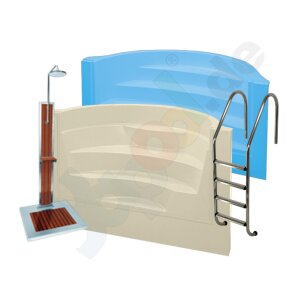 Leitern, Treppen, Duschen