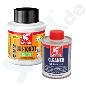 Paket Griffon PVC Kleber Dose UNI-100 125 ml &...