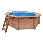 Luftpolsterfolie Solarfolie 400µ für Holzpool Bali 3,55 x 1,16 m mit Aufroller