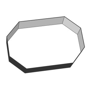 BWT Poolfolie Sonderanfertigung Innenhülle B-Liner 0,8 mm Keilbiese P3 blau