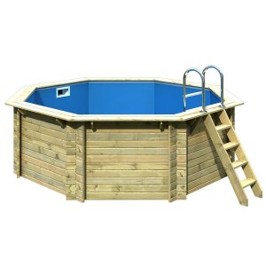 Holzpool KARIBU CLASSIC 1 Holzschwimmbecken  4,00 x 1,20m...