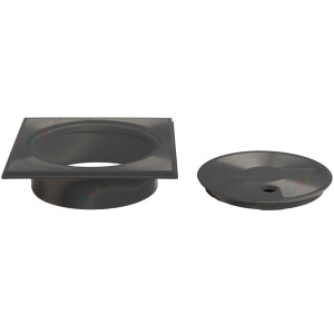 BWT Procopi Deckel+Rahmen f. Skimmer SL119 o.Wasserstandregler RN-305 dunkelgrau