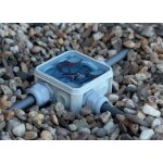 Unterwasser Kabeldose Gelbox-T40 Typ GQ IP68 90 x 90 x 52 mm für Kabel 9-17 mm