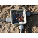 Unterwasser Kabeldose Gelbox-T40 Typ GQ IP68 90 x 90 x 52 mm für Kabel 9-17 mm