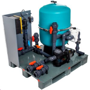 Pool Filtersystem UnitPro 500 mit Pumpe Bettar 12 und Hidrolife SAL16+PH+Redox - auf Palette vormontiert