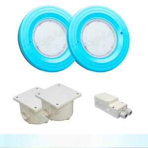 Paket 2x BWT Procopi LED Pool Scheinwerfer weiß -...