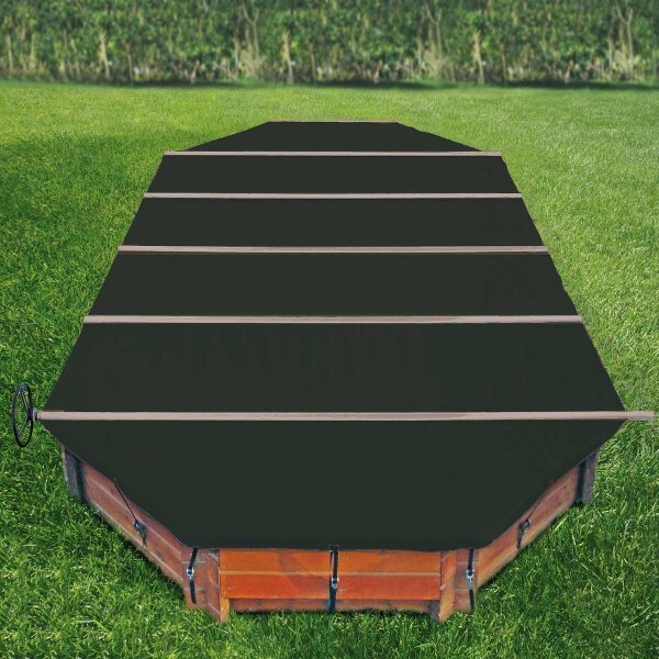 Walter Walu Woodstar Rollschutzabdeckung für Bali Holzpool 7,90x4,00x1,38m anthrazitgrau