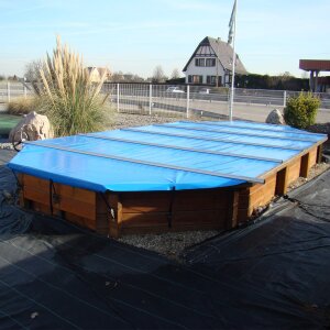 Walter Walu Woodstar Rollschutzabdeckung für Bali Holzpool 7,90x4,00x1,38m anthrazitgrau