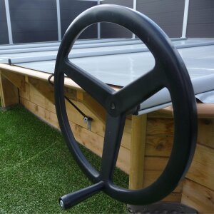 Walter Walu Woodstar Rollschutzabdeckung für Bali Holzpool 7,90x4,00x1,38m anthrazitgrau