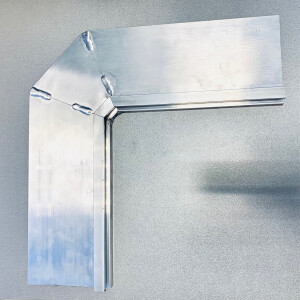 Paket 4x Yapool PROFI Aluminium Innenecke 90° für Alu Einhangleiste starr