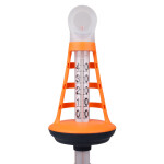 Kokido Storm Pool Thermometer Schwimmthermometer mit LED Leuchte und großer Skala