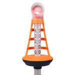 Kokido Storm Pool Thermometer Schwimmthermometer mit LED Leuchte und großer Skala