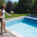 Walter Walu Pool Evole Rollschutzabdeckung 3,9 x 7,9 m rechteckig Perlgrau