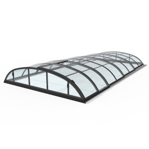 ALBIXON Klasik PRO B Poolüberdachung - Polycarbonat...