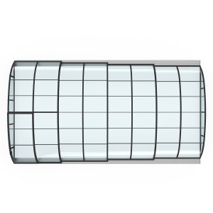 ALBIXON Klasik PRO Clear B Poolüberdachung -...