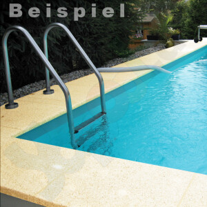 Pool Beckenrandsteine Schwallstein flach Ovalbecken 3,0 x...