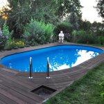 Yapool Stone PS40 / PS25 Oval pool Styrofoam  10,0 x 5,0 x 1,5 m