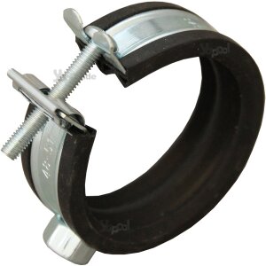 Rohrschelle mit Gummieinlage M8 für Rohr 50 mm