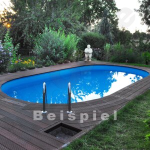 PROFI Ovalpool SWIM 5,3 x 3,2 x 1,2 m Folie blau 0,8 mm...