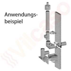 Almeva Abgas Paket für Außenwandsystem 10 m...