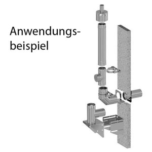 Almeva Abgas Paket für Außenwandsystem 10 m...