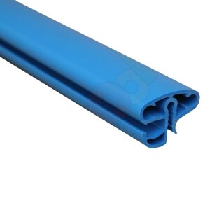Muster PVC Kombi Handlauf blau ca. 15 cm von Stahlwand...