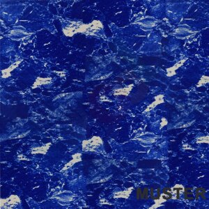Sample Alkorplan 3000 Liner reinforced marble blue 1,5 mm