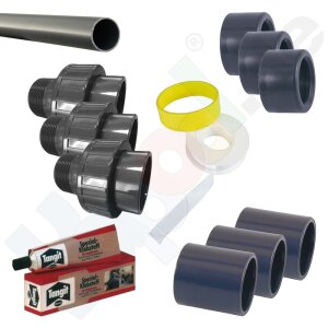 Anschluss-Set 63 mm für Sandfilteranlage PROFI SIDE...