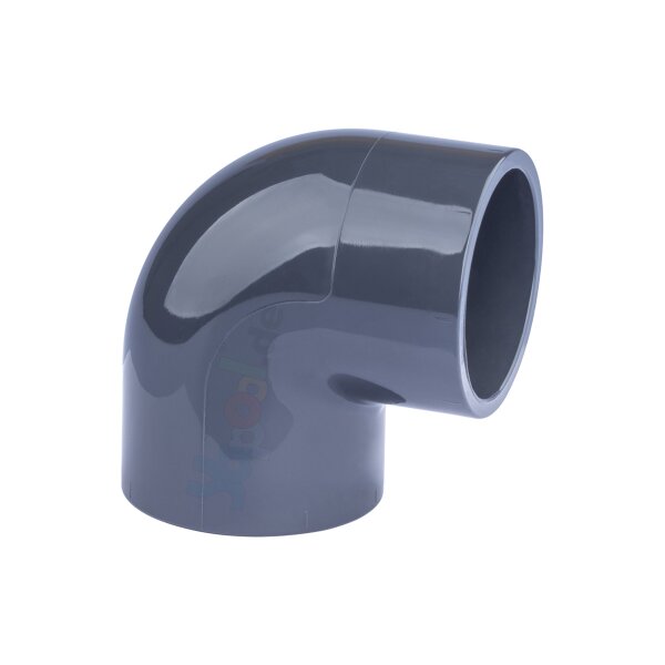 PVC Winkel 90° Klebeanschluss Ø 63 mm