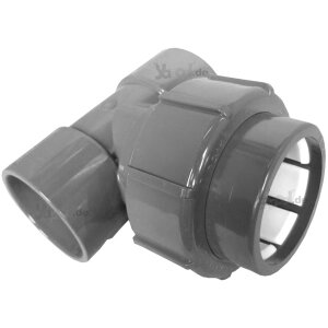Flex Fit Übergangs T-Stück 63 mm Klebe x Klemm...