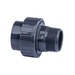 PVC Verschraubung Klebemuffe 50 mm x Außengewinde 1...