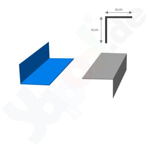 Muster Folie-Verbundblech VB12 Winkel 4 x 6 x 10 cm...