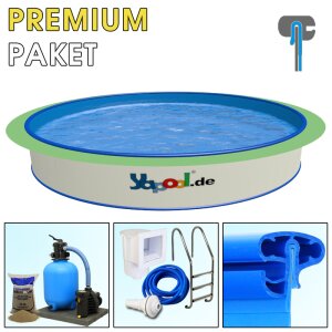 Premium Pool Paket A Rundbecken Rundpool PROFI FUN 3,5 x...