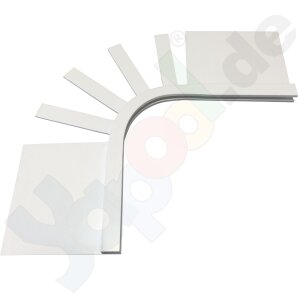 PVC Eckprofil Kurvenstück 90° Farbe weiß...