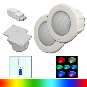 Paket 2x Neptun LED Scheinwerfer Poolscheinwerfer RGB 400 lm