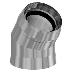 Almeva Abgasbogen doppelwandig 30° DN 60/100 -...