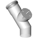 Almeva Abgassystem Abgas Revisionsbogen 45° DN 110 PPH