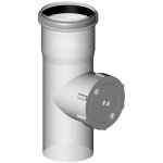 Almeva Abgassystem Abgas Revisions-T-Stück mit Deckel DN 110 PPH