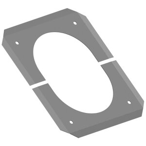 Almeva Abgassystem Abdeckblende DN 80/125 Edelstahl