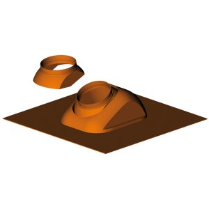 Almeva Abgassystem Dachpfanne mit Bleischürze...