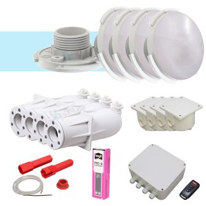 Paket 4x Spectravision Adagio Pro PLP50 LED Scheinwerfer...