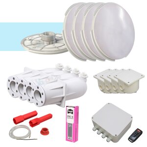 Paket 4x Spectravision Adagio Pro PLP100 LED Scheinwerfer...