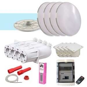 Paket 4x Spectravision Adagio Pro PLP170 LED Scheinwerfer...