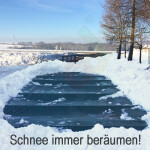 Walter Walu Pool Evole Rollschutzabdeckung 3,9 x 5,9 m rechteckig Anthrazitgrau