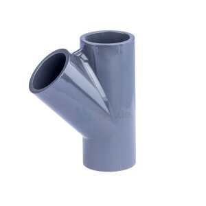 PVC T-Stück 45° Klebeanschluss Ø 32 mm