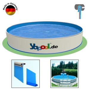 PROFI Rundbecken Rundpool FUN 5,5 x 1,2 m Folie blau 0,8...