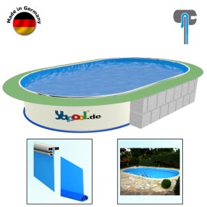 PROFI Ovalbecken Ovalpool SWIM 7,0 x 3,5 x 1,2 m Folie...
