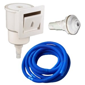 Premium Pool Paket A Rundbecken Rundpool FUN 4,0 m x 1,5 m Folie 0,8 mm blau Alu