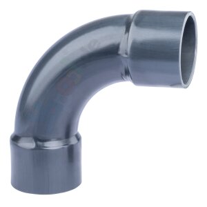 PVC Bogen 90° 10 bar Klebeanschluss Ø 75 mm